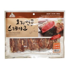 뉴트리오 스테이크 모음 400g 강아지 간식 애견 사사미, 오리 연골 스테이크, 5개