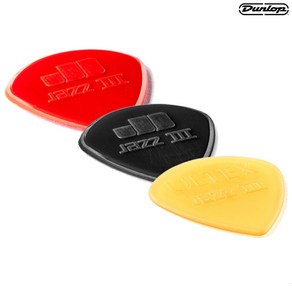 던롭 재즈III 피크 울텍스/나일론/스티포 JAZZ III ULTEX/NYLONE/STIFFO PICK 1.38mm, STIFFO BLACK, 1개