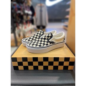 VANS 반스 체커보드 Slip-On 슬립온 플랫폼 키높이 스니커즈 VN00018EBWW