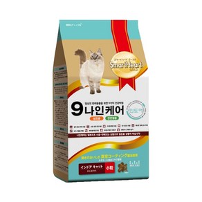 스마트하트골드 전연령용 나인케어 인도어 고양이 건식사료, 6kg, 1개