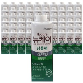 대상웰라이프 뉴케어 당플랜 검은깨맛 200ml×60팩 당뇨영양식, 200ml, 60개