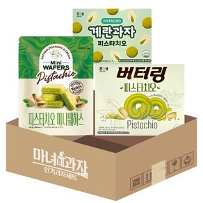 계미버st 피스타치오 3종 미니웨하스 180g + 버터링 194g + 계란과자 70g, 1개