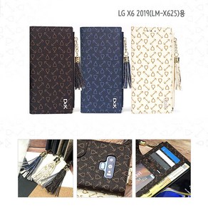 LG X6 2019(LM-X625)용 아롬 지퍼 지갑형 케이스