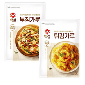 CJ백설 (부침가루1kg+튀김가루1kg), 2개, 1kg