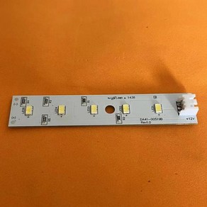 냉장고 콜드 룸 LED 라이트 스트립 조명 삼성 호환 DA41-00519B LM41-00020B DC12V 10cm x 2cm 1개, 한개옵션0