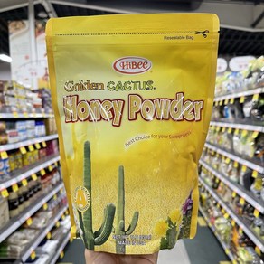 [미국산 코셔인증]하이비 골든 캑터스 허니파우더 선인장 꿀가루 454g/Golden Cactus Honey Powde, 454g, 5개