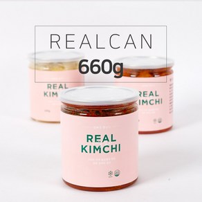 [레알김치] Real 전라도 레알캔 660g 배추김치캔