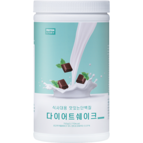 프로틴스토리 식사대용 맛있는 단백질 다이어트 쉐이크 후레쉬민트초코 750g, 1개