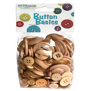 Buttons Galoe Hand Dyed Buttons 5.5-Ounce Coffee 단추 풍부한 손으로 염색한 단추 5.5온스 커피, Cofffee, 1개