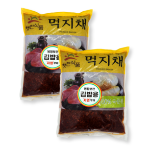 햇찬식품 무먹지채 4kgx2봉/김밥용/업소용, 2개, 4kg