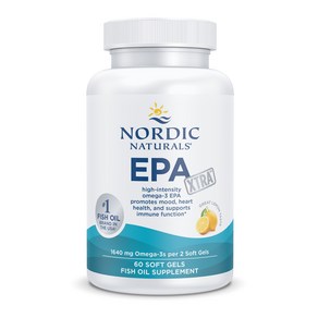 Nodic Natuals EPA 엑스트라스트랭스 1640mg 오메가 3 레몬 소프트젤, 60정, 1개