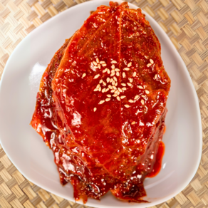 오마이찬 단풍콩잎 장아찌 - 옛날맛 양념 노란콩잎 반찬 국내생산, 1개, 1.5kg