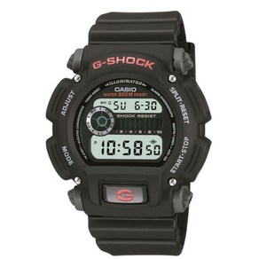 Casio 지샥 쿼츠 손목시계 레진 스트랩 블랙 25 모델: DW9052-1V 273976, Multi