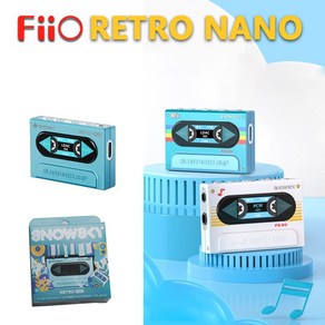 SNOWSKY RETRO NANO FIIO 휴대용 헤드폰 앰프 오디오 디코더, RETRO NANO Blue