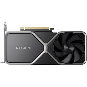 NVIDIA GeFoce RTX 4070 Foundes Edition FE 그래픽 카드 티타늄 및 블랙 9001G1412544000