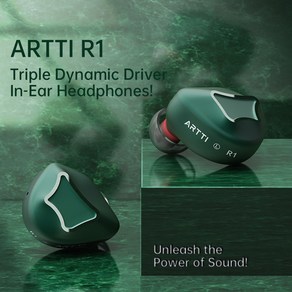 ARTTI R1 Best 3DD 유선 HIFI in Ea IEMs 트리플 다이나믹 드라이버 스테레오 모니터 헤드폰에 0.78 2pin 3.5/4.4mm 플러그가 장착되어 있습니다, 4.4mm, 2.R1 4.4mm