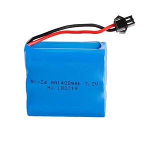 7.2 볼트 1400mah NI-CD 배터리 장난감 자동차 탱크 기차 로봇 보트 총 AA V RC T 모델, 한개옵션1, 05 1B