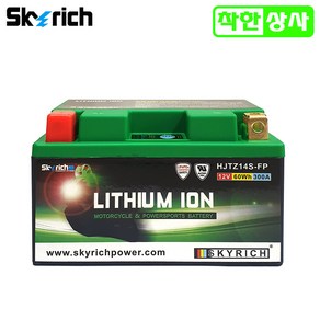 스카이리치 리튬 이온 바이크 배터리 HJTZ14S-FP 12V60Wh YTZ14S, 1개