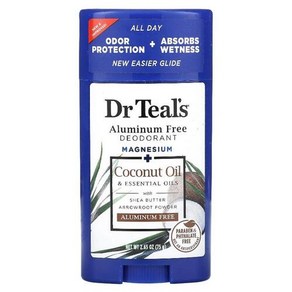 D. Teals 알루미늄 무함유 데오드란트 코코넛오일 75G 2.65OZ), 1개