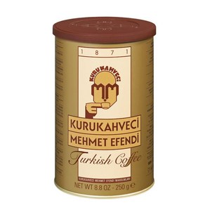 KURUKAHVECI 터키 커피 가루 오리지널 무설탕, 3개, 250g, 1개입