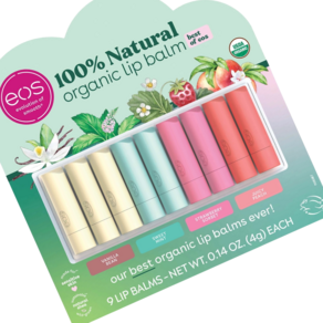 이오스 오가닉 립밤 4종 세트 (eos Best of eos Lip Balm), 9개, 4g