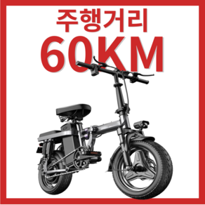 에버라이드 100km 디스플레이 전기 바이크 접이식 자전거 배달용 미니 이륜, 15A 60km