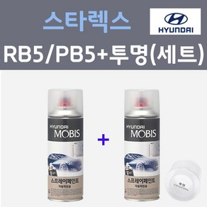 현대 스타렉스 RB5 타임레스블랙 컬러스프레이 + 모투명마감용스프레이 자동차 카 페인트 200ml