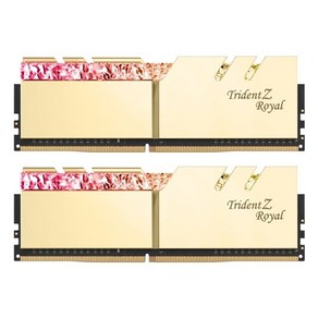 G.SKILL DDR4-3200 CL16 TRIDENT Z ROYAL 골드 패키지 (32GB(16Gx2)), 2개