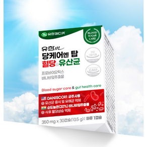 당케어엔 탑 혈당&유산균 350mg*30캡슐, 30정, 1개