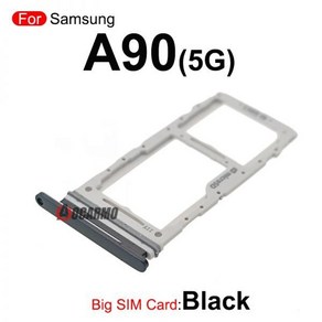 SIM 카드 삼성 갤럭시 A90 5G 심 트레이 마이크로 SD 홀더 나노 슬롯 교체 부품, A90 5G--Black-big, 1개