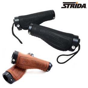 STRIDA 스트라이다 자전거 미니벨로 핸들그립 LEATHER ERGO GRIP, 블랙