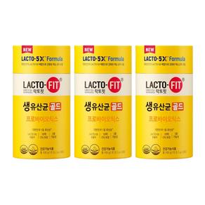 종근당건강 락토핏 골드 5x 2g 50포 x 3통, 100g, 3개