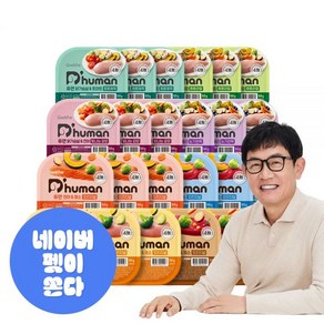 [듀먼] 강아지화식 3주패키지 8종 24팩 50g / 자연식 습식사료, 05_오리지널 4종 100g 24팩, 24개