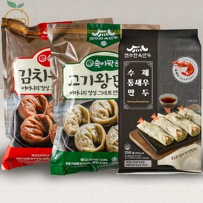 김치왕만두+고기왕만두+통새우만두 각1봉 총3봉, 1개