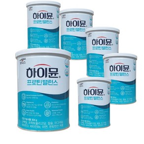 하이뮨 프로틴 밸런스 304g 5캔 +고소한맛1캔+보틀+스푼+쇼핑백, 6개