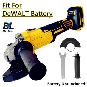 Dewalt 20V 배터리에 적합 브러시리스 앵글 연마기 무선 전기 금속 절단 연삭 전동 공구 DCG406 125mm 3 기어