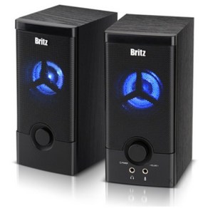 브리츠 2채널 USB 북쉘프 게이밍 스피커, BZ-505 Roll, Black(블랙) 1개