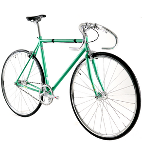 Rayoon Is Chromoly Fixie Bike Ritz Legit 700C Semi-assembled, Ritz (Drop Bar/Emerald Mint), 470 Size, 80% assembled in original box, 1 piece