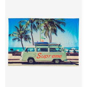 대형 패브릭포스터 빈티지 레트로 서핑밴 SUPREME SURF VAN ON THE PALM BEACH