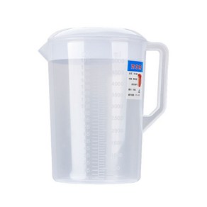 예스마켓 대용량 식당 카페 물병 계량컵, 1개, 5000ml, 반투명