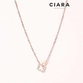 CIARA 14K Riomaggioe 클로버 샤인크로스 목걸이 (GoldPlated)