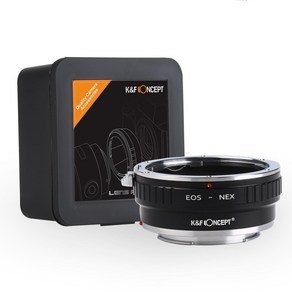 KnF EOS-NEX II 렌즈 어댑터 캐논 EF 렌즈-소니 E 바디 _ 무반사코팅 Canon EF lens to Sony E adapte (matte coating), 1개