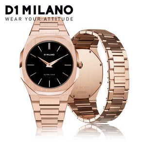 백화점AS 디원밀라노 A-UTB03 울트라씬 40mm 남자 메탈시계 로즈골드 검판 D1 MILANO 차은우시계 우림FMG정품