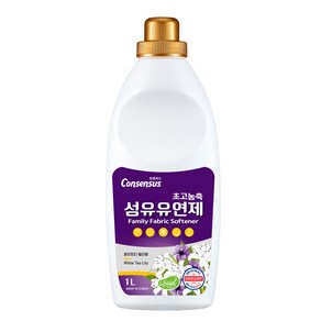 컨센서스 초고농축 섬유유연제 화이트티릴리 1L, 없음, 1개