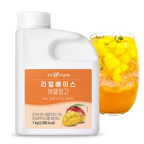 흥국 리얼베이스 애플망고 1kg (냉장), 1L, 1개