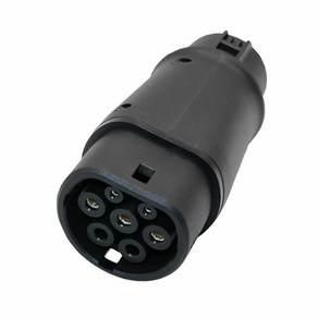 충전젠더 전기차 SM3 7핀 젠더 어댑터 소켓 변환 자동차 5핀 충전 핀, 유럽 type2-J1772