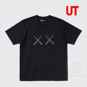 유니클로 카우스 앤디워홀 Uniqlo x Kaws x Andy Wahol 블랙 티셔츠