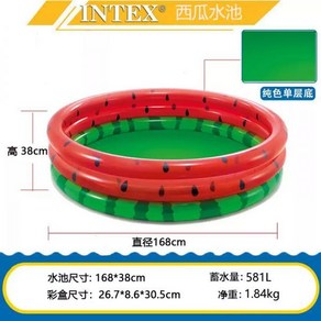 대형 패밀리풀장 야외 베란다 마당 수박 수영장 풀장, 1개