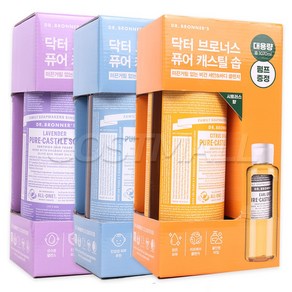 닥터브로너스 퓨어 캐스틸 솝 950ml + 120ml + 전용펌프 클렌져, 시트러스 오렌지, 1개