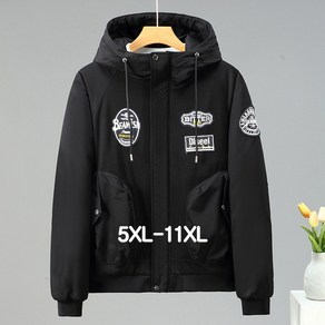 쥬엔리치 남자 빅사이즈 패딩 바람막이 후드 점퍼 남성 자켓 봄 가을 5XL-11XL 잠바